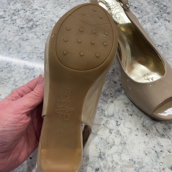 Life Stride Nude Sling Back Heels - Picture 3 of 4